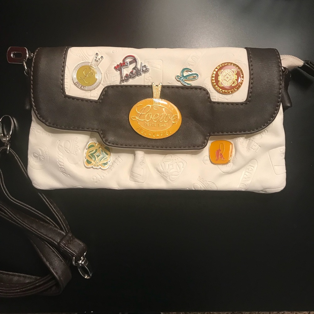 Loewe Fiel de la Piel leather brooch charm bag